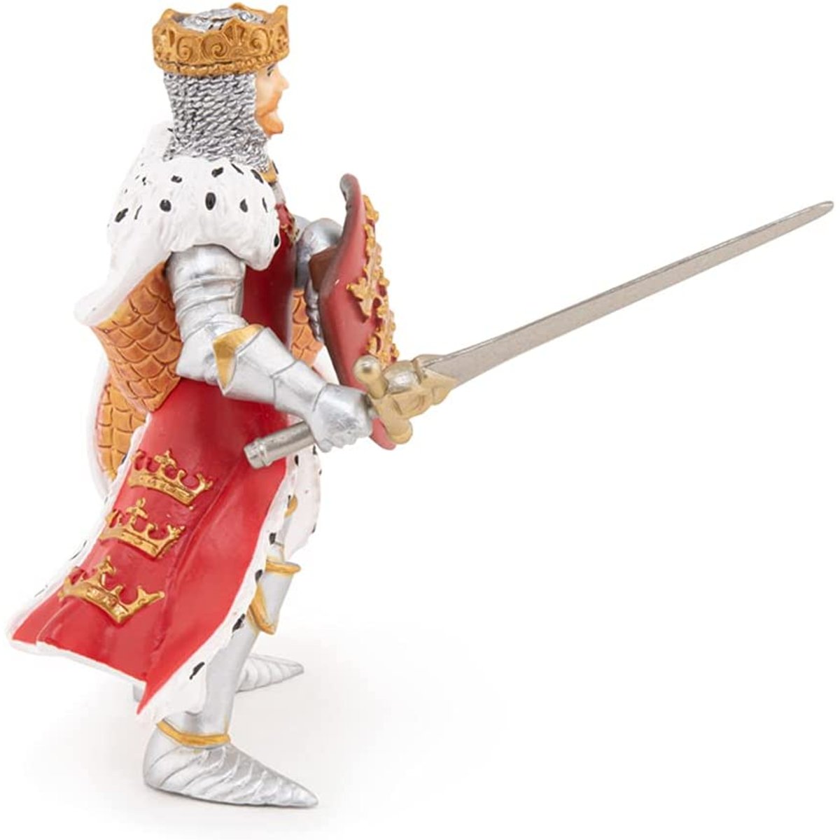 Figurine Roi Arthur rouge, PAPO