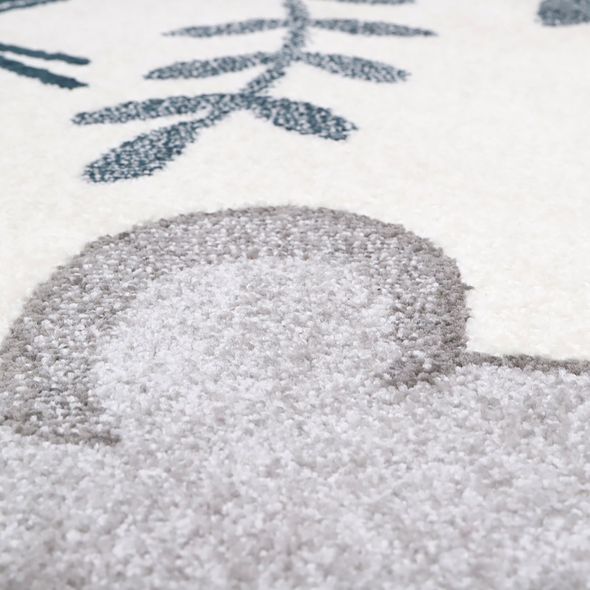 Tapis enfant tamanoir BORIS ecru / gris, NATTIOT