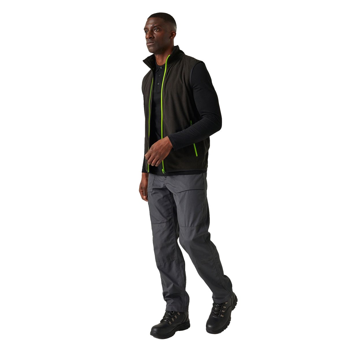 Veste sans manches NAVIGATE noir / vert lime, REGATTA