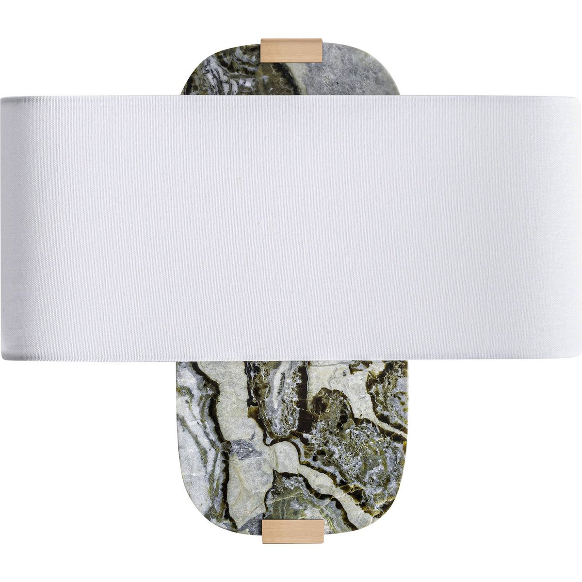 Lampe murale art déco en marbre marbre beige patiné tons neutres, RECOLLECTION