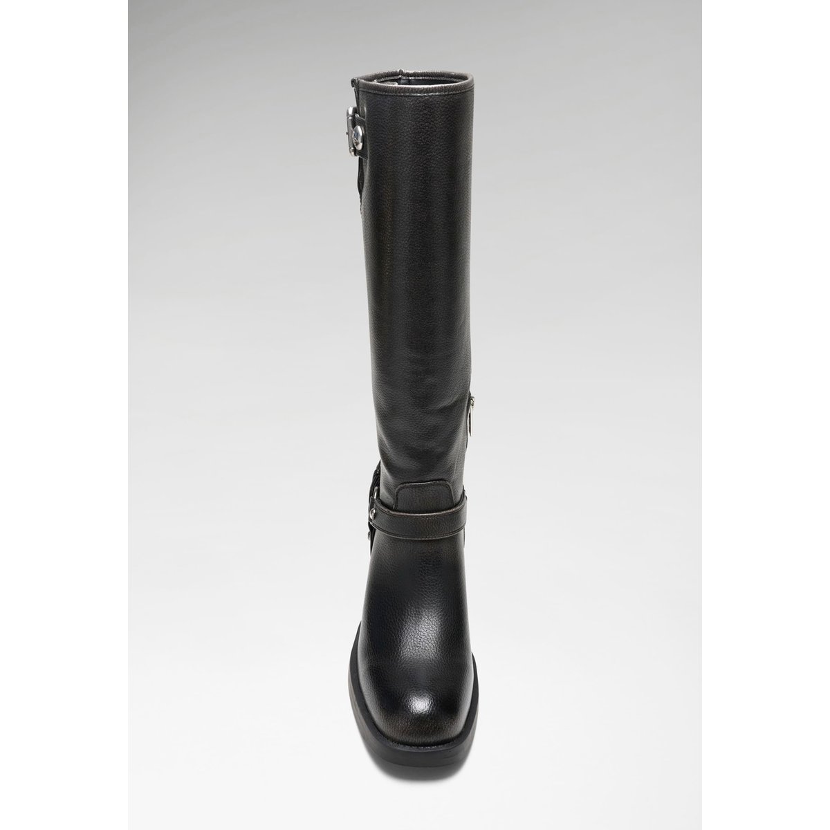 Bottes Matley En Cuir Véritable noir, GUESS