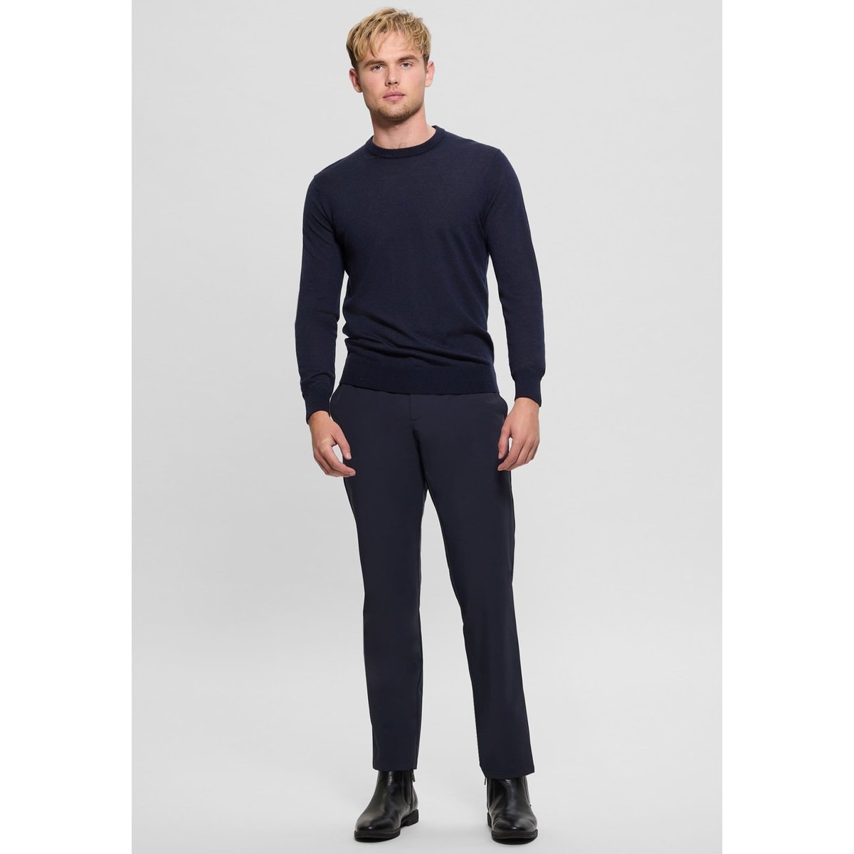 Pull-Over Laine bleu foncé, GUESS