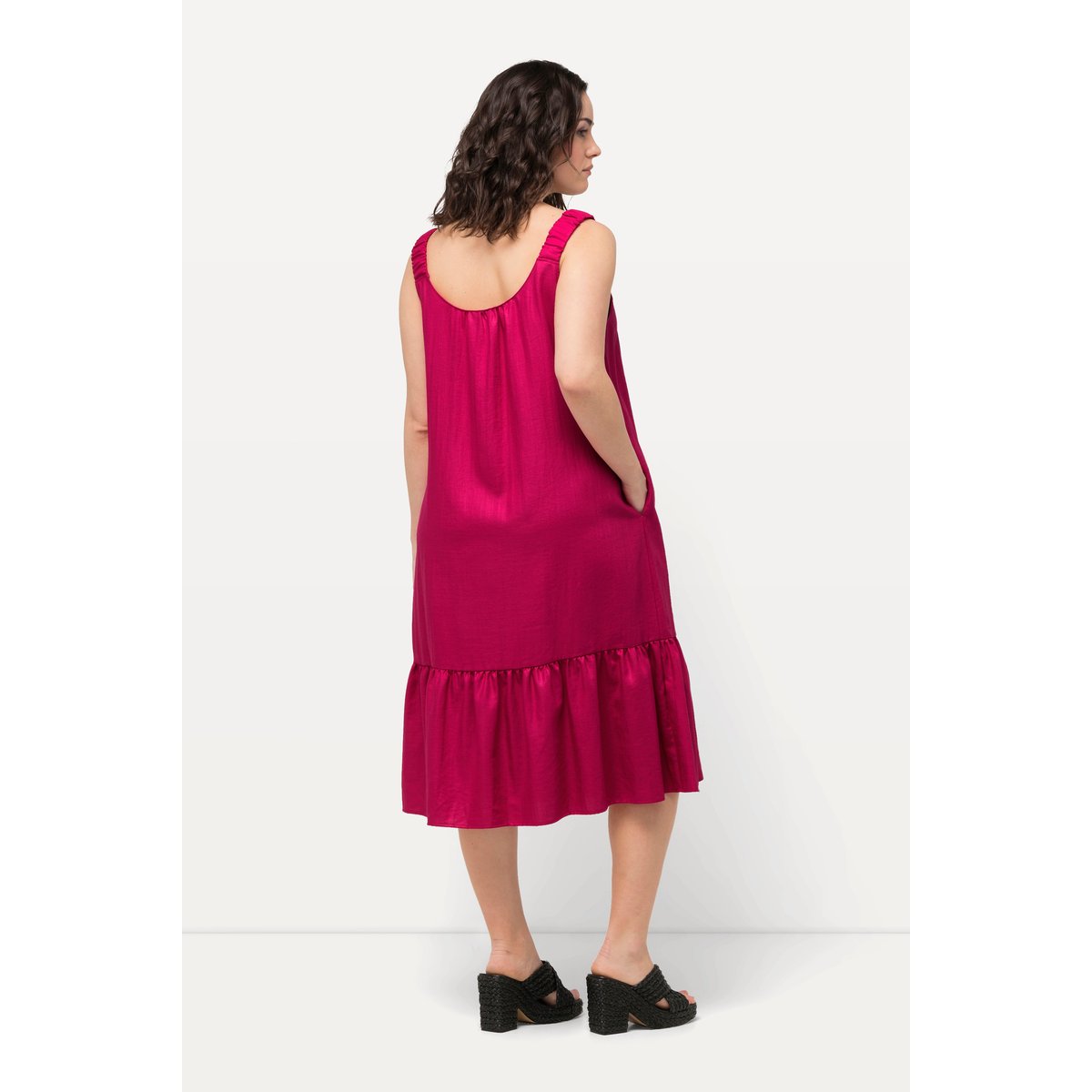 Robe midi sans manches bruyère clair, ULLA POPKEN