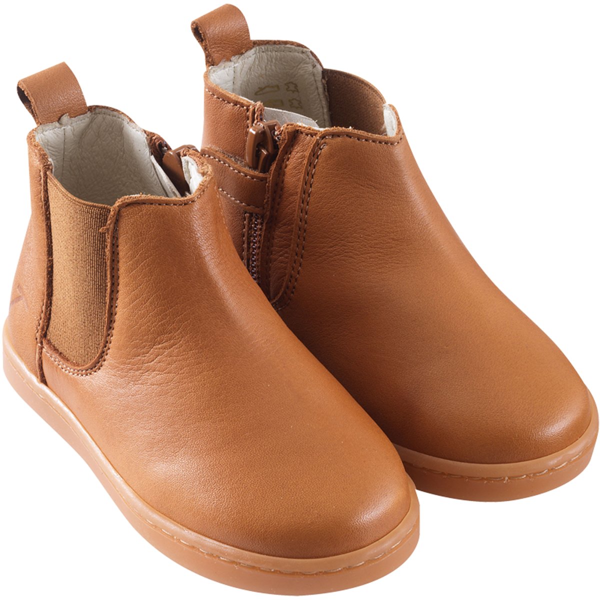 Bottines cuir enfant Rosy marron, TICHOUPS