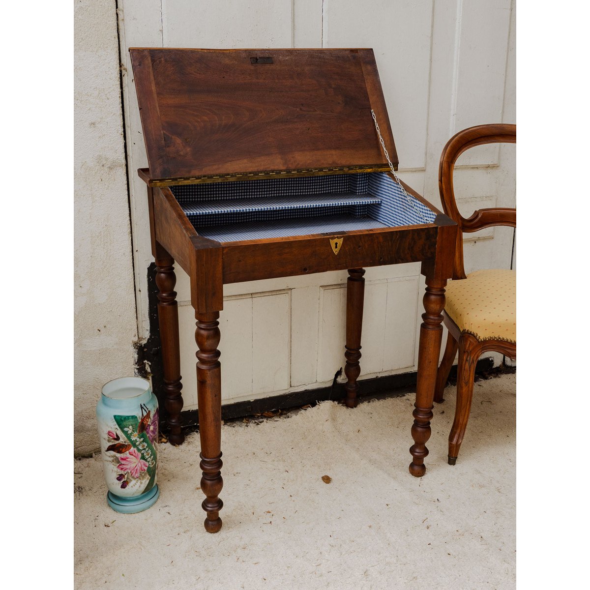 Secrétaire vintage en bois Honoré N°186 - Bon état bois foncé, DEBONGOUT