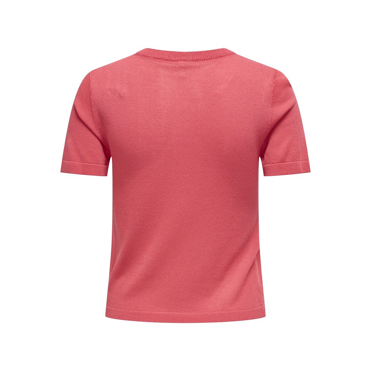 Pull col rond manches courtes rose, ONLY
