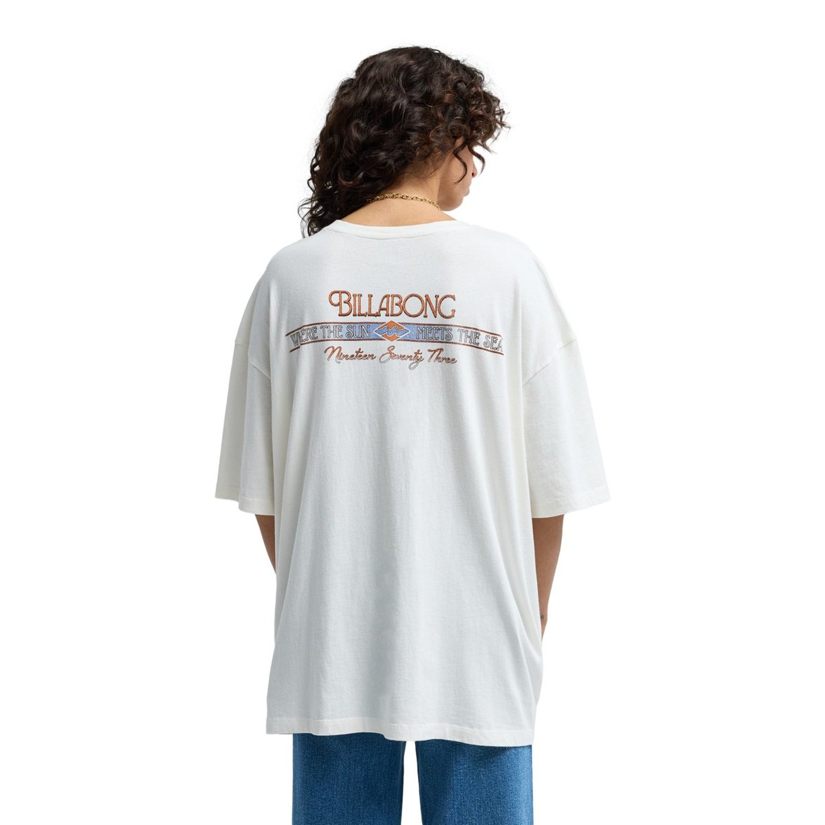 T shirt manches courtes SUN MEETS SEA blanc salt crystal, BILLABONG