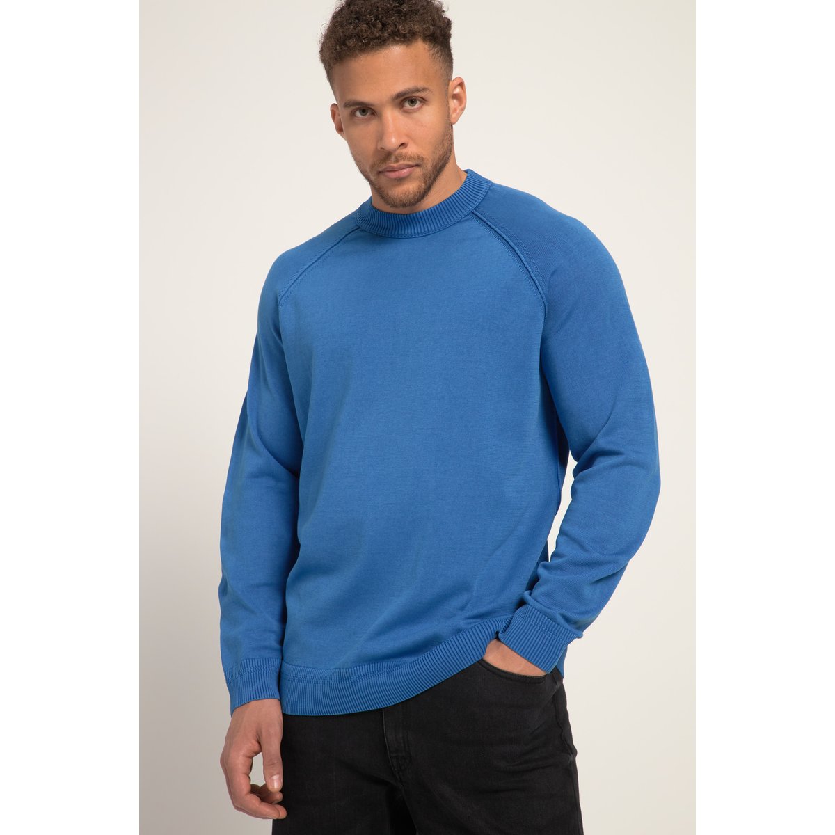 Pull à manches longues bleu royal, STHUGE