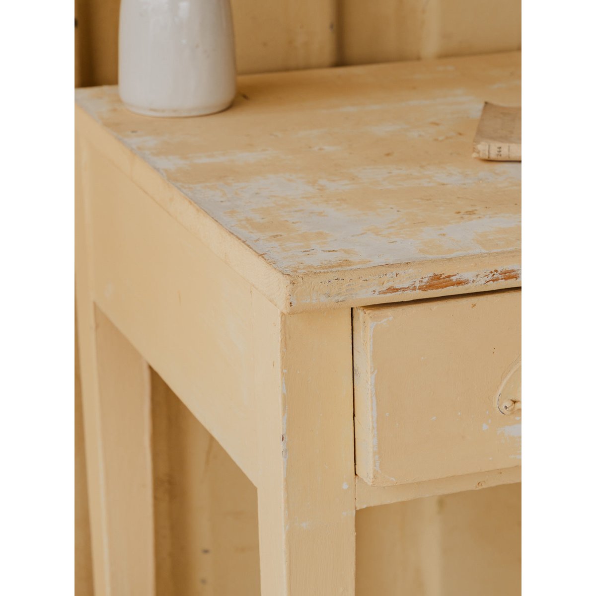 Console en bois beige Francine N°1577 - Bon état beige, DEBONGOUT