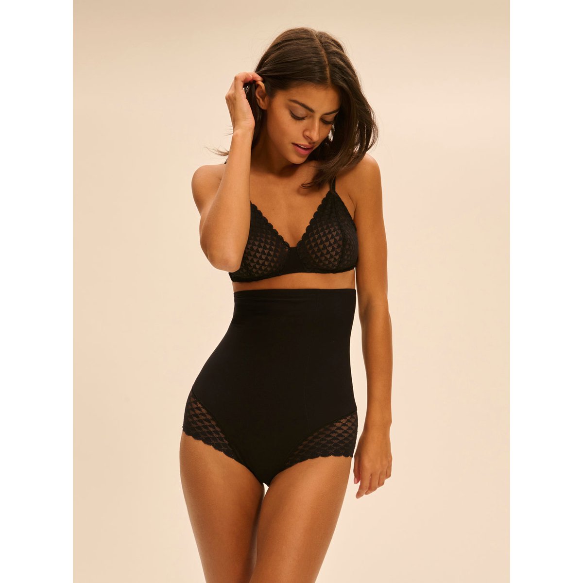 Culotte gainante taille haute, SUBTILE noir, SIMONE PERELE