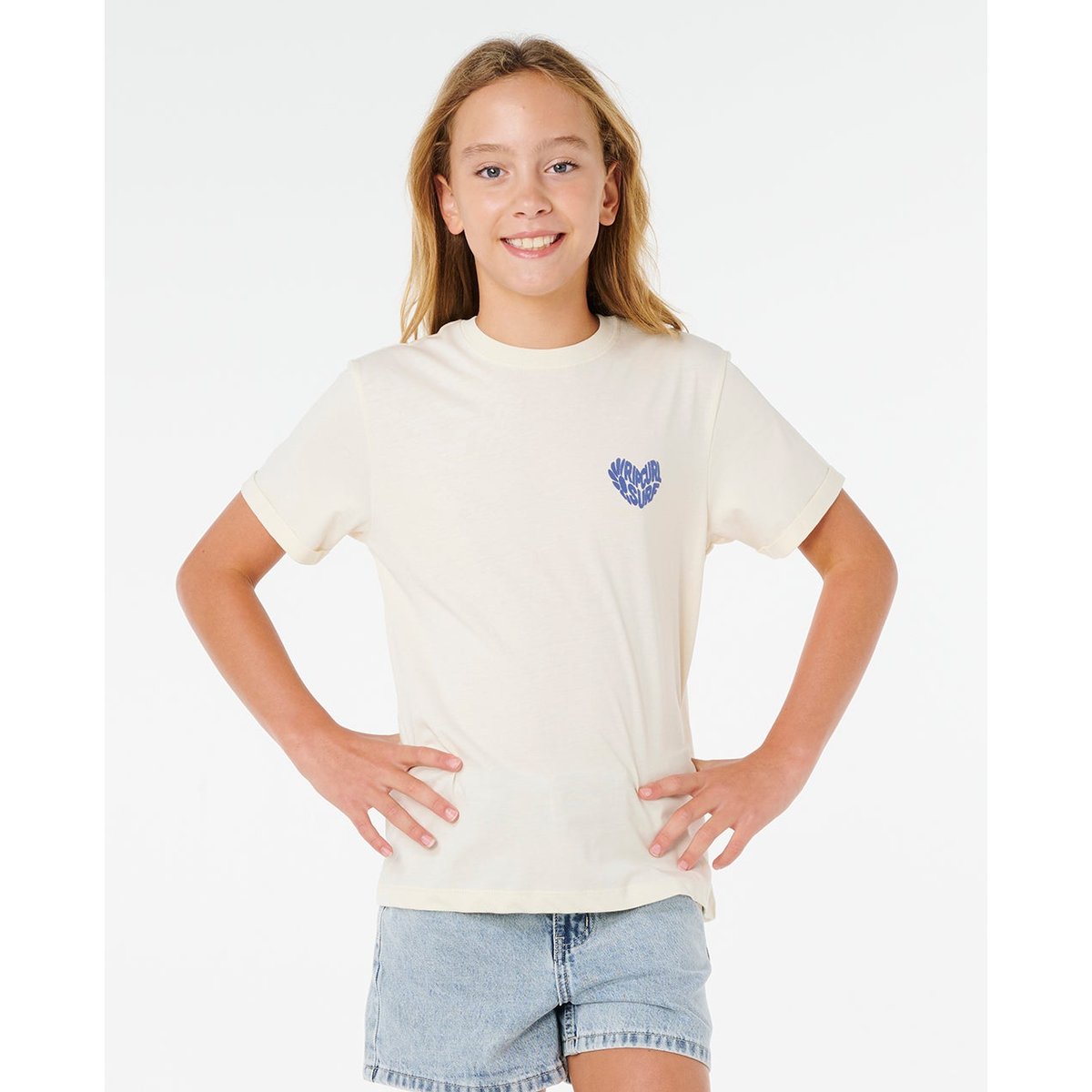 T-shirt Network Heart fille lily, RIP CURL