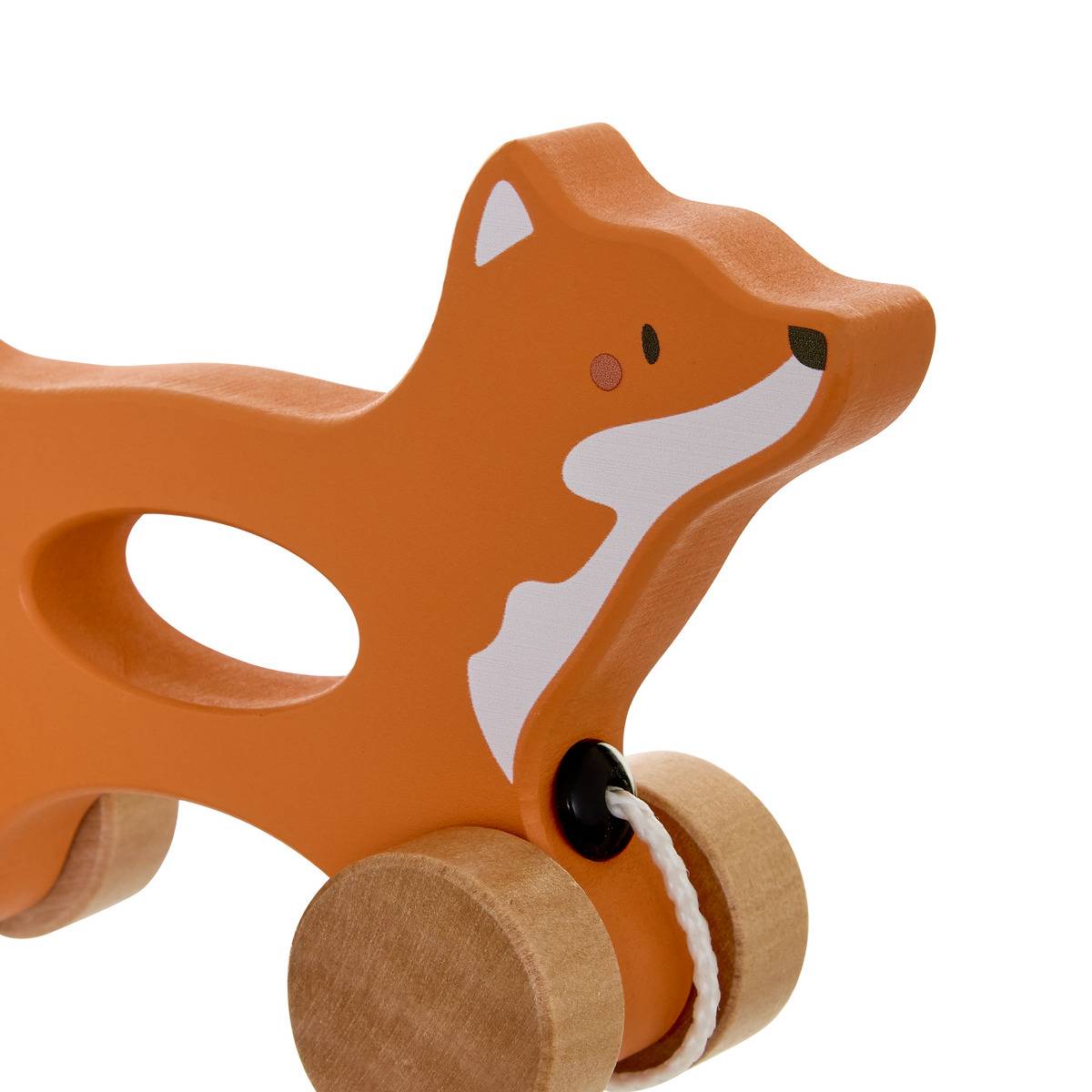 Jouet à tirer en bois Lino 5x13cm marron, ATMOSPHERA FOR KIDS