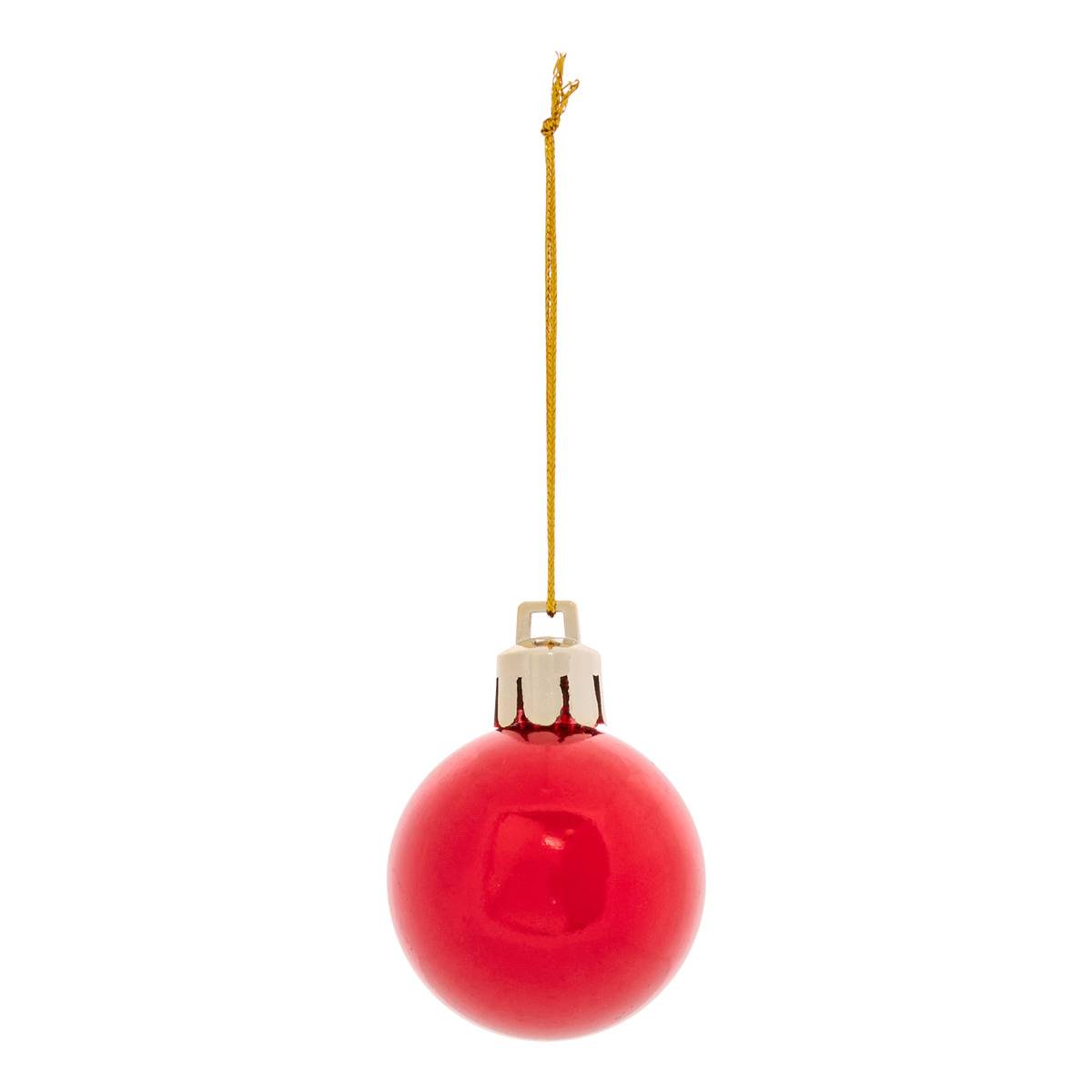 Lot de 20 décorations de sapin esprit Noël traditionnel rouge et blanc multicolore, FEERIC LIGHTS & CHRISTMAS