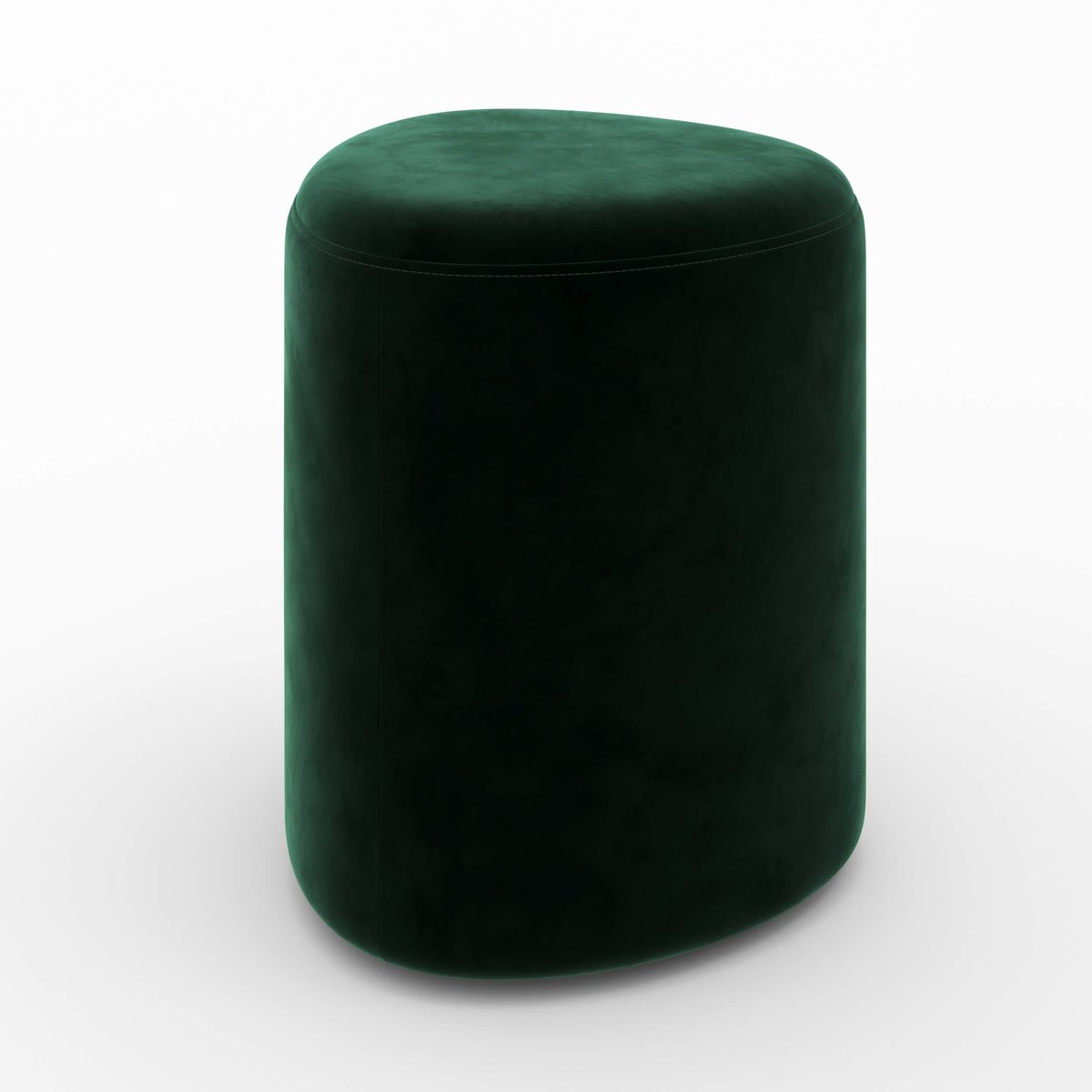 Pouf en velours - EMMY vert, MAISON PAVANE