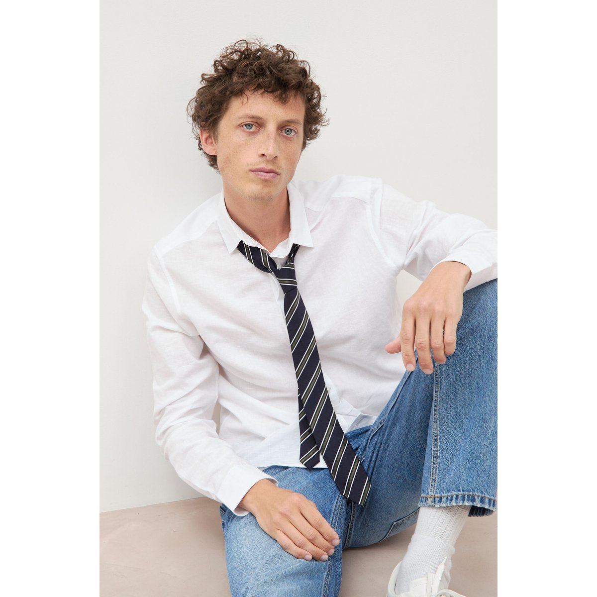 Chemise manches longues blanc, BONOBO