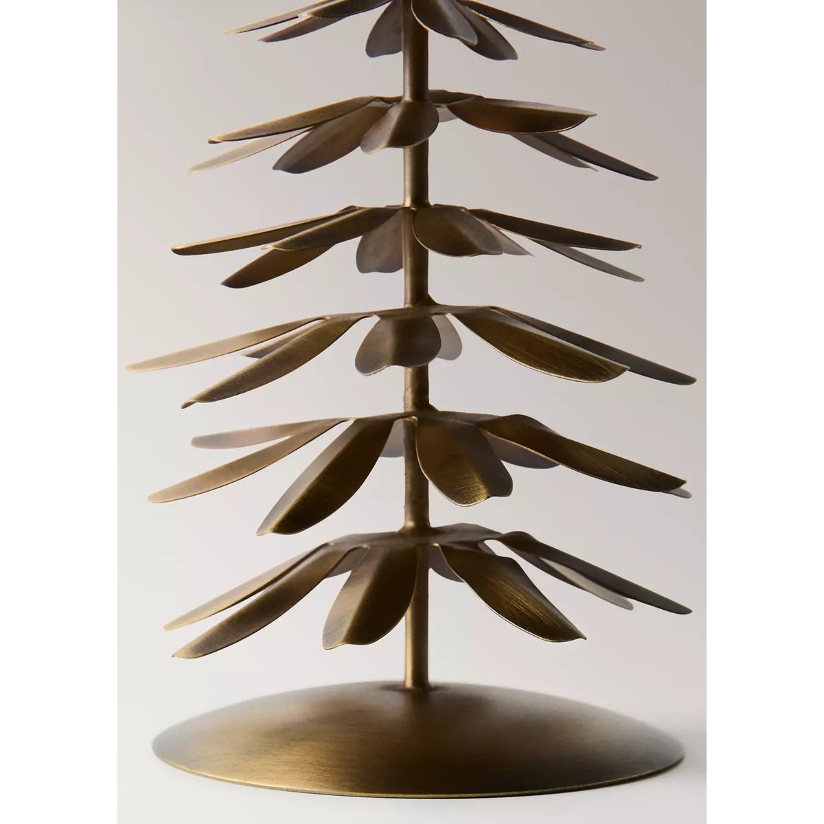 Grand bougeoir en fer en forme de sapin or, MANGO HOME
