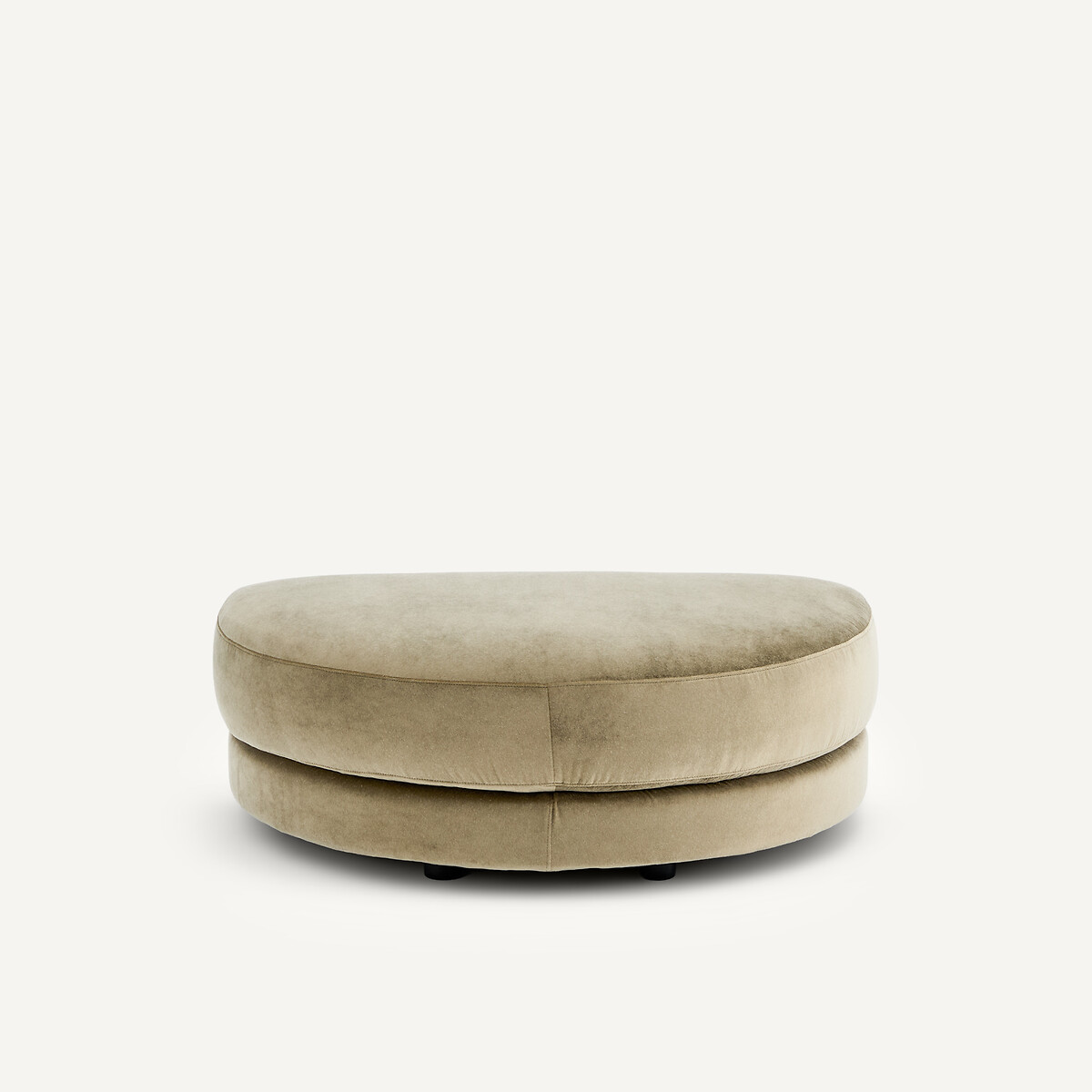 Repose-pieds modulable en velours de lin, TIBERIO tilleul, AM.PM