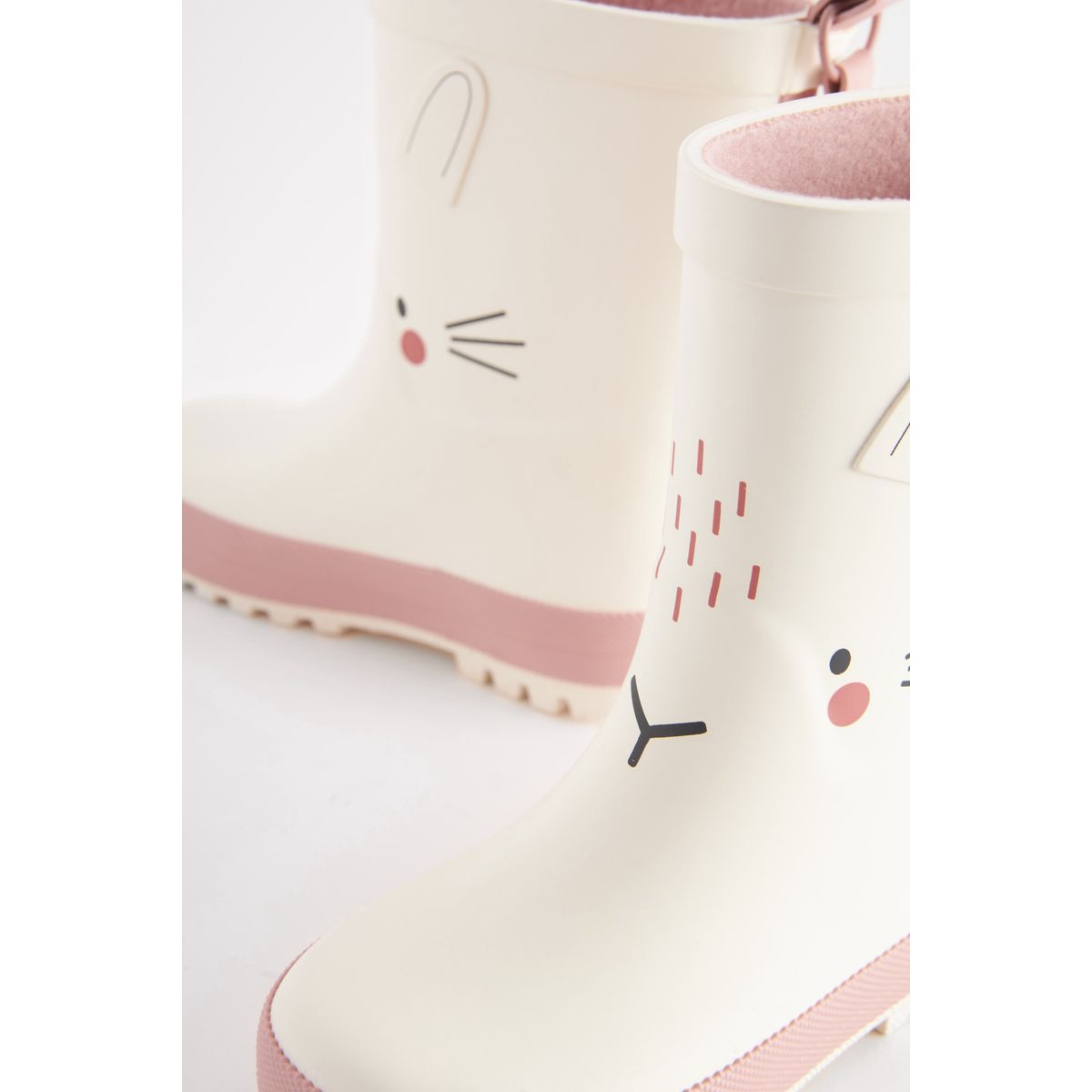 Bottes en caoutchouc motif personnage crème/blanc, NEXT