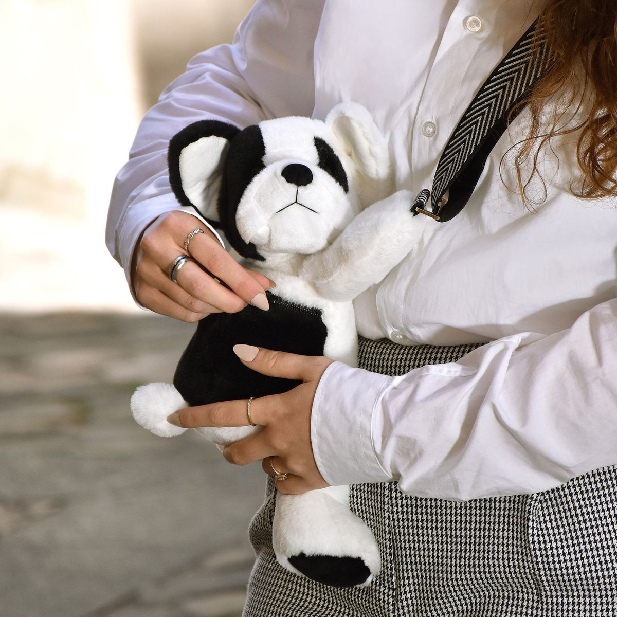 Sac bandoulière noir, DOUDOU ET COMPAGNIE