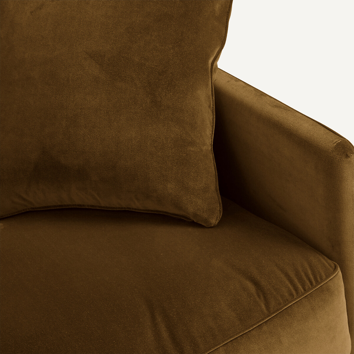 Omvormbare compacte zetel in fluweel, Lazare brons, AM.PM