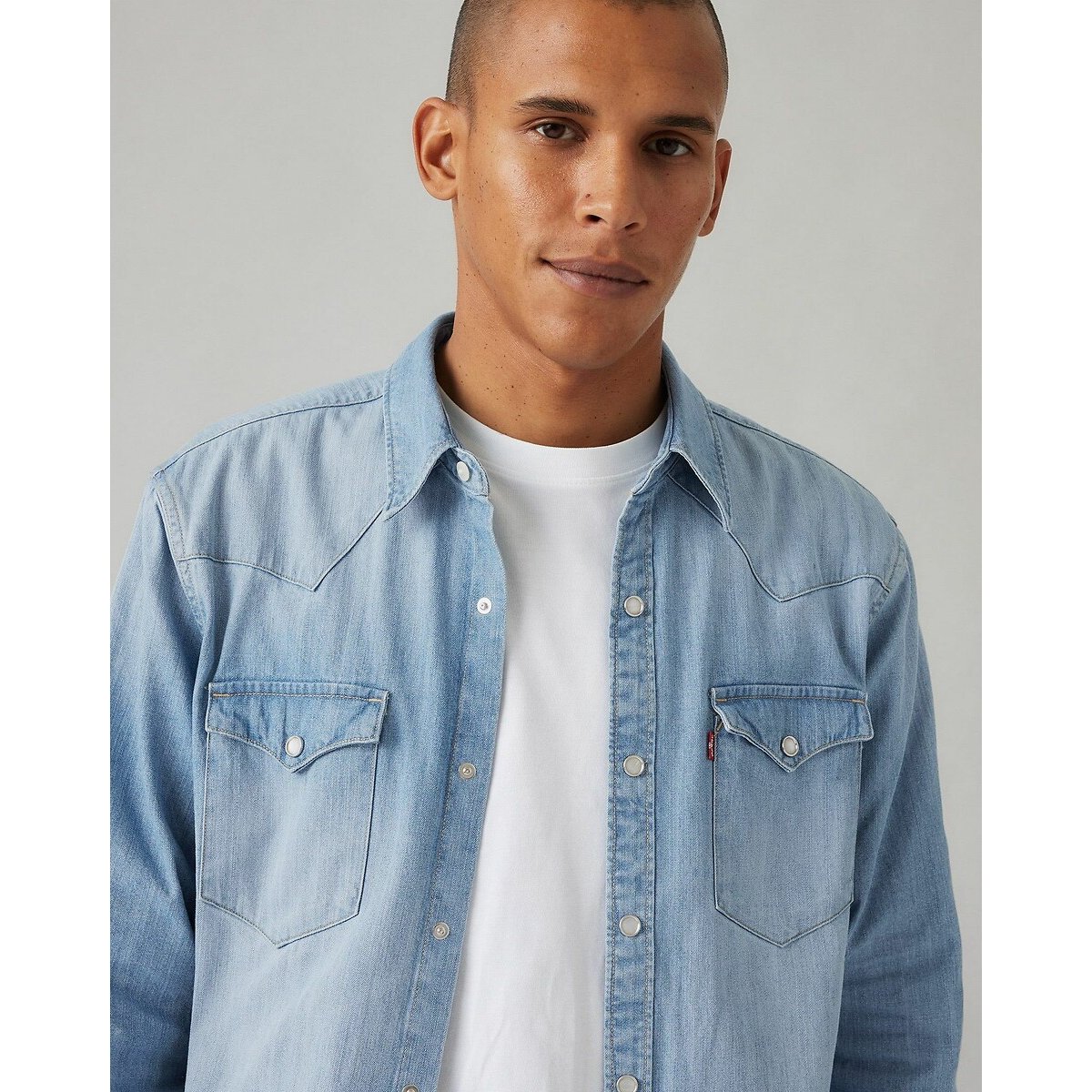 Chemise en jean Barstow Western bleu ciel, LEVI'S