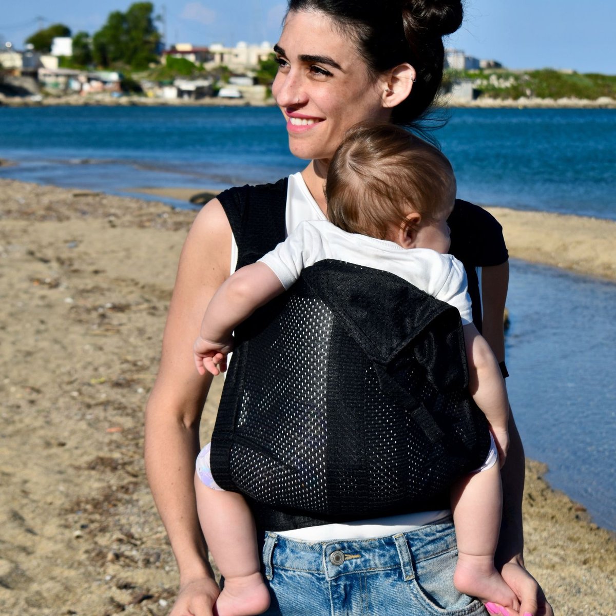 Porte-bébé noir, MINIMONKEY