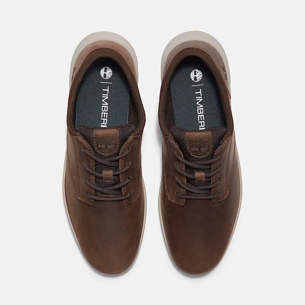 Parker Street Low Lace Leather Trainers dark brown, TIMBERLAND