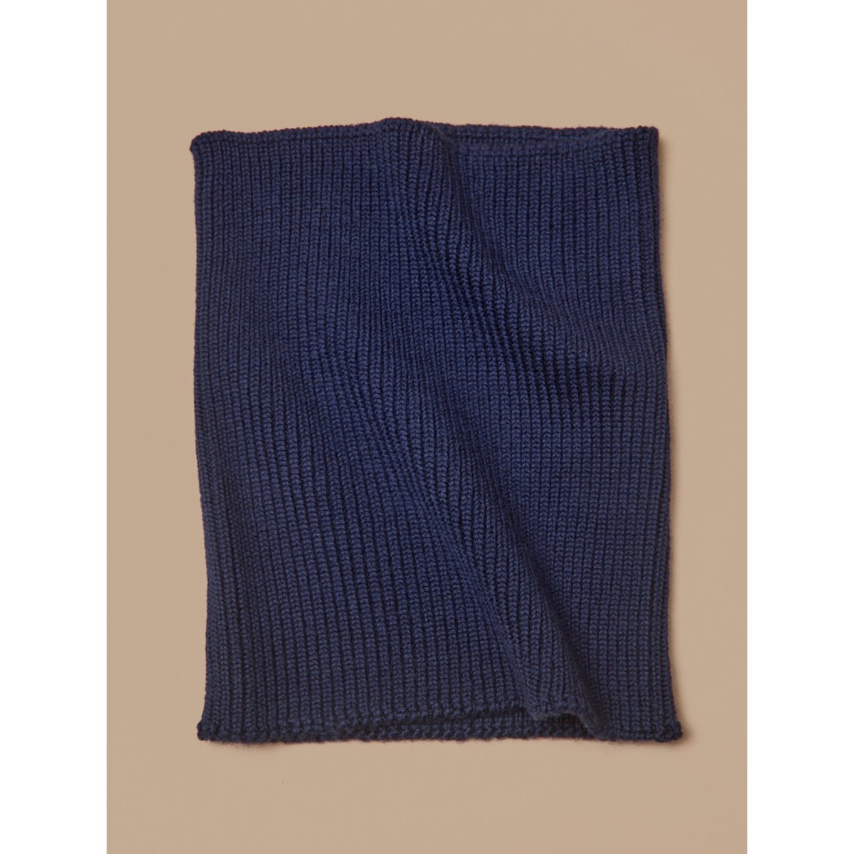 Snood laine mérinos Enfant - Cyrillus X les 3 Tricoteurs marine, CYRILLUS