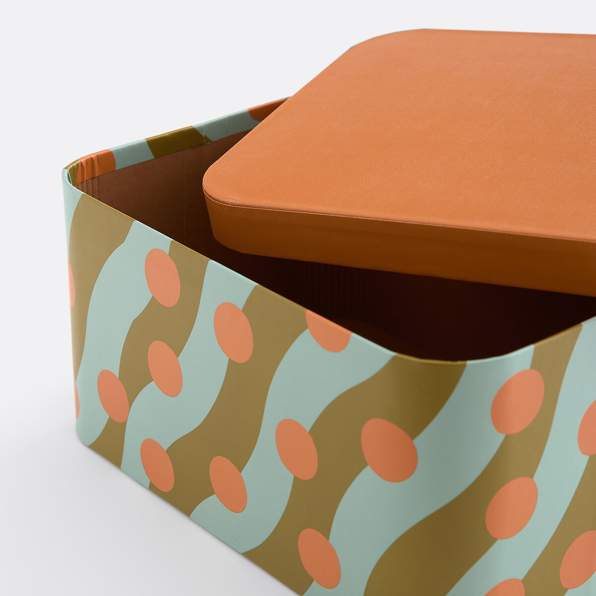 Set van 2 nestkastjes met deksels, TOUMA multicolor print, LA REDOUTE INTERIEURS