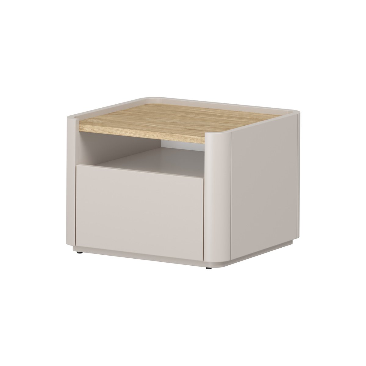 Table de chevet , ANYRA beige, BOBOCHIC