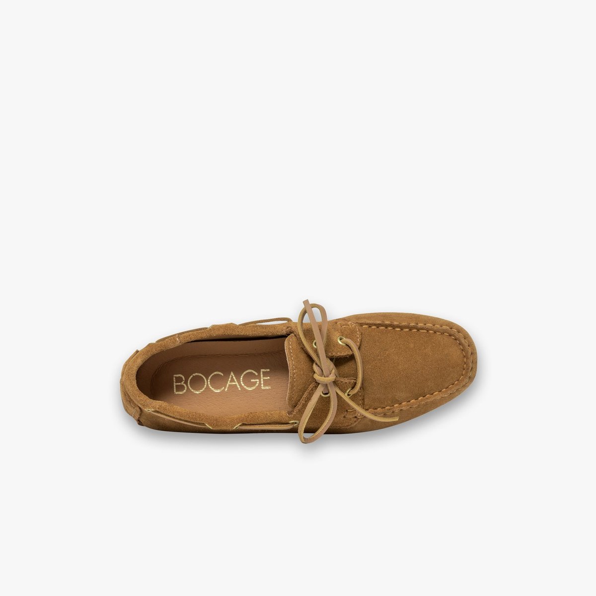 Mocassin en cuir ASTRIDE marron camel, BOCAGE