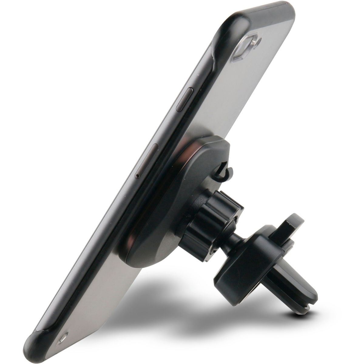 Support smartphone Voiture magnétique x2 noir, ADEQWAT