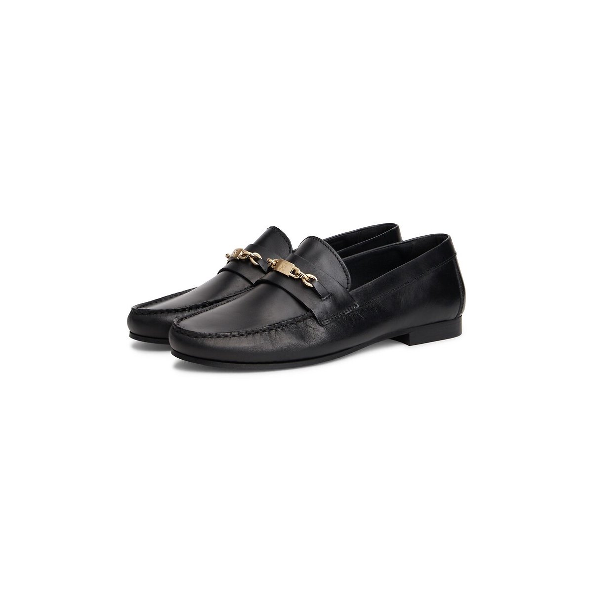 Mocassini in pelle Chain nero , TOMMY HILFIGER
