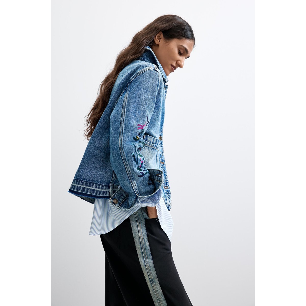 Veste en jean 100 % coton bleu clair, DESIGUAL