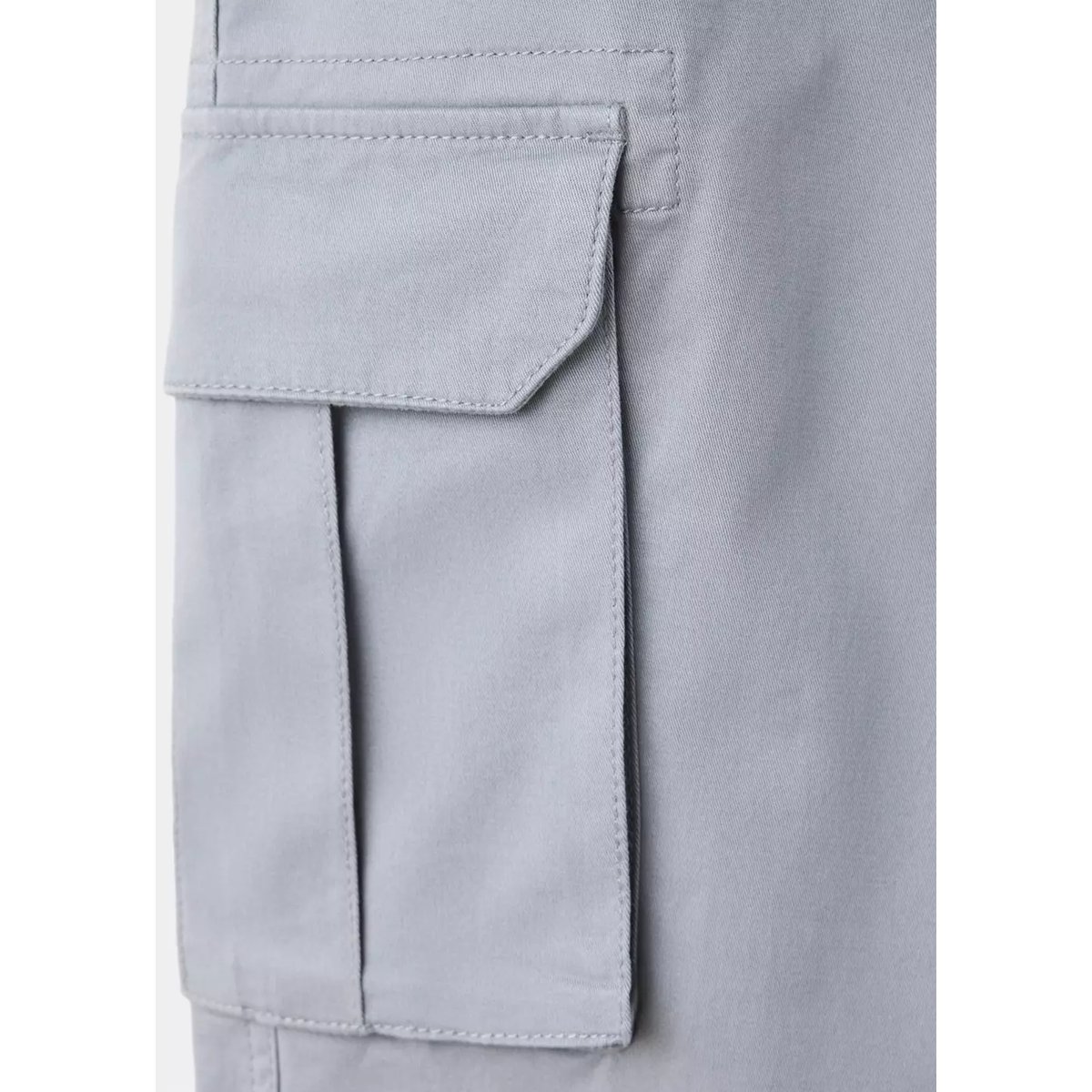 Pantalon droit cargo gris, MANGO TEEN