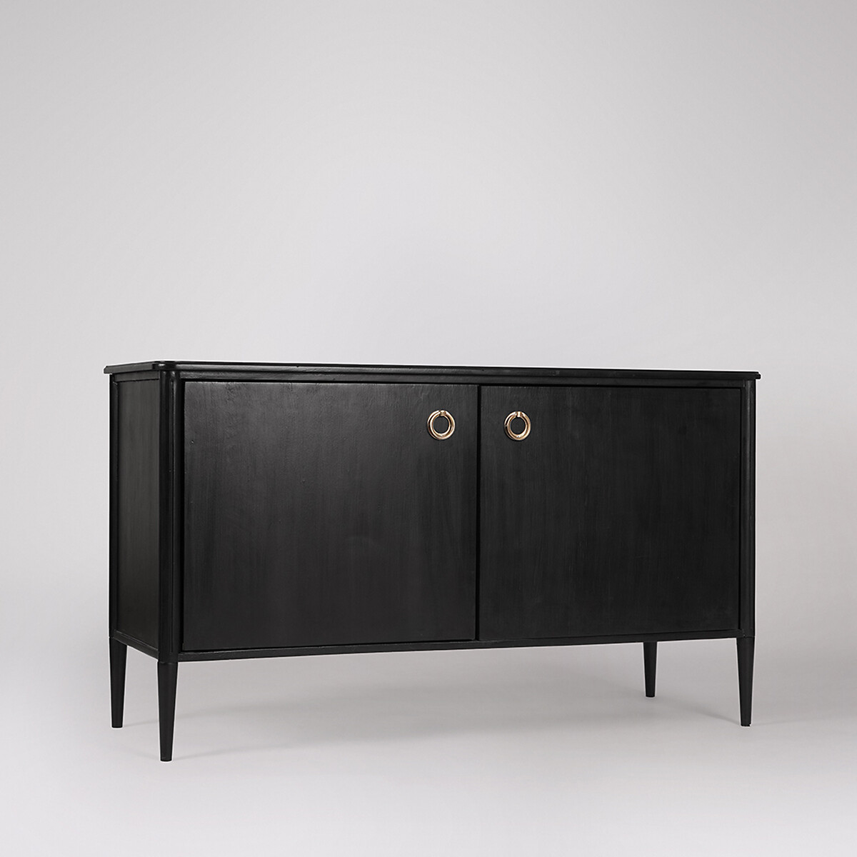 Reyna Mango Wood 2 Door Sideboard black, SWOON