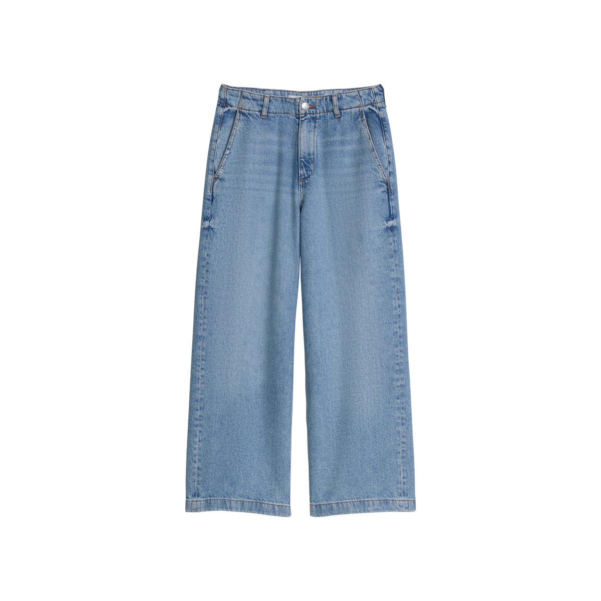 Jeans modèle Luma large en mélange de lyocell, de lin et de coton bleu clair, MARC O'POLO