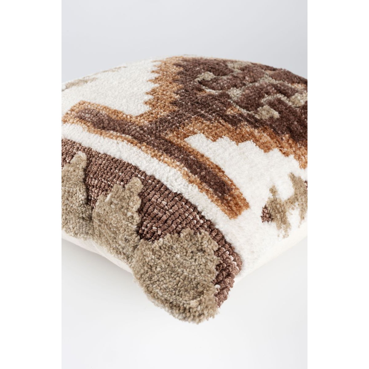 Coussin en tissu, MARON marron, BOITE A DESIGN
