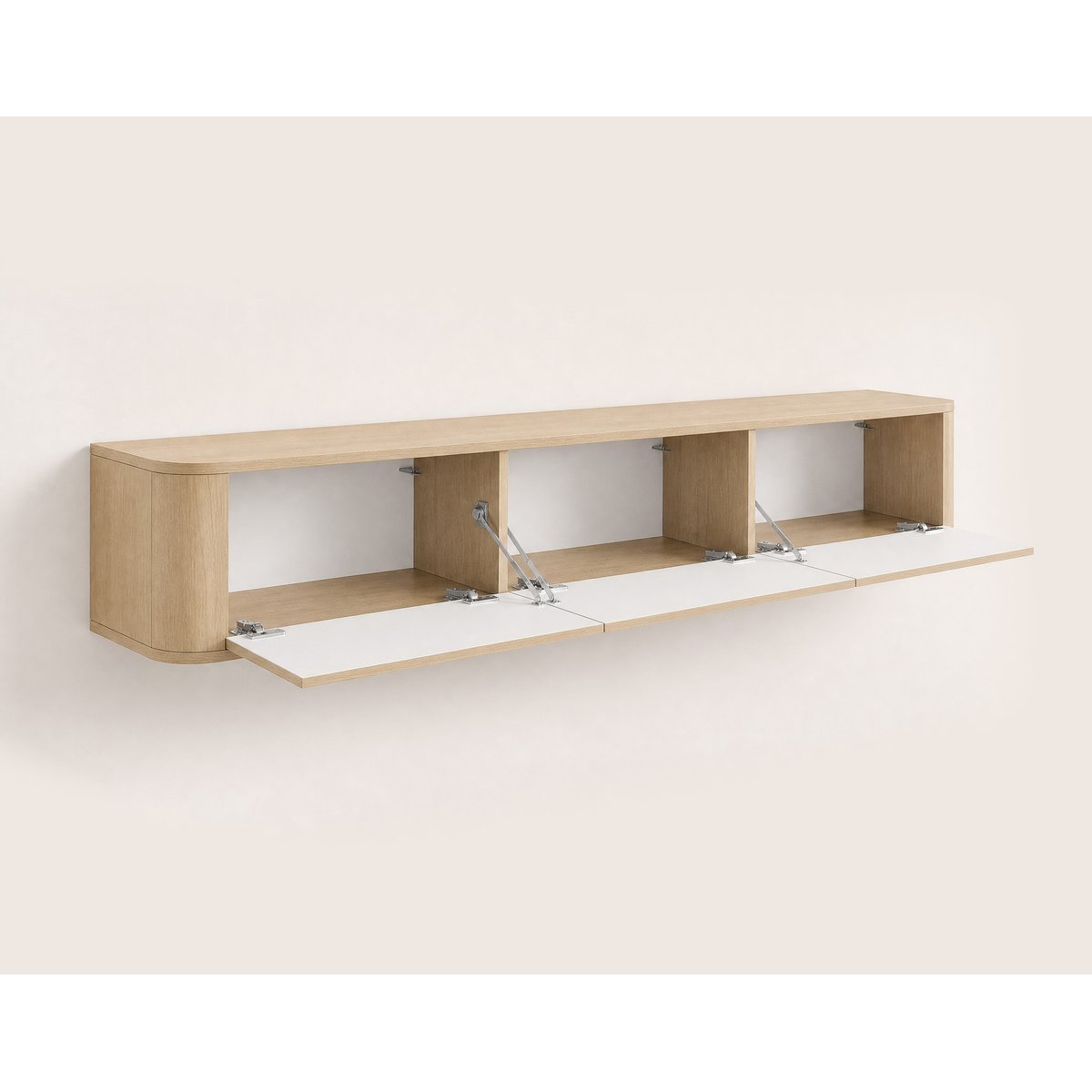 Meuble TV - MONA effet chêne, BEST MOBILIER