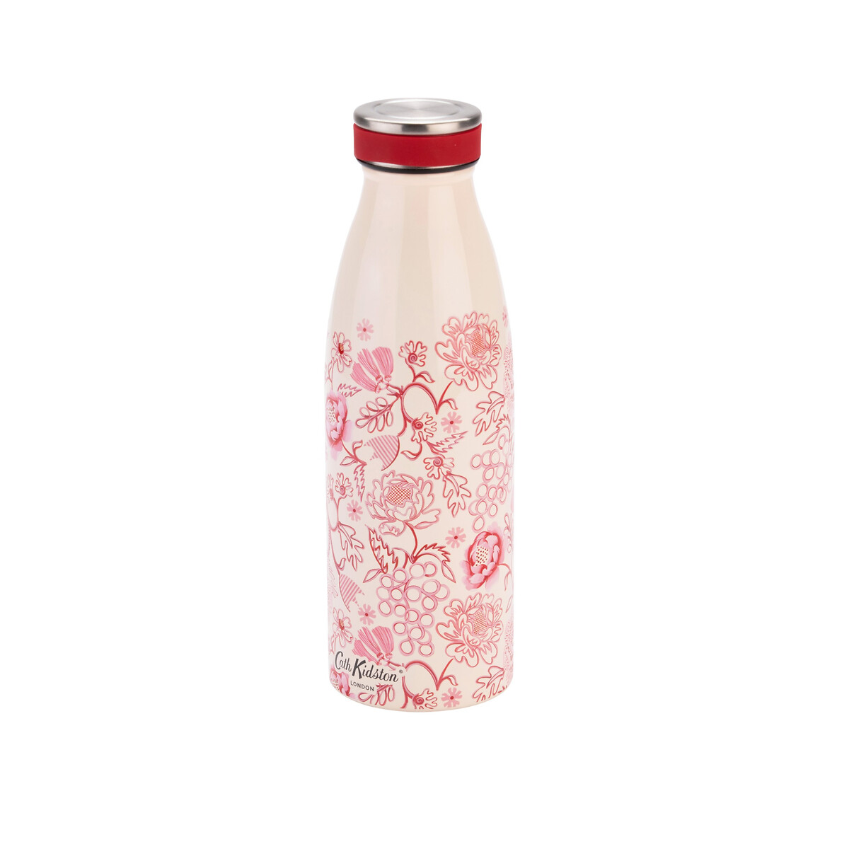 350ml Spitalfields Silk Stainless Steel Bottle pink, CATH KIDSTON