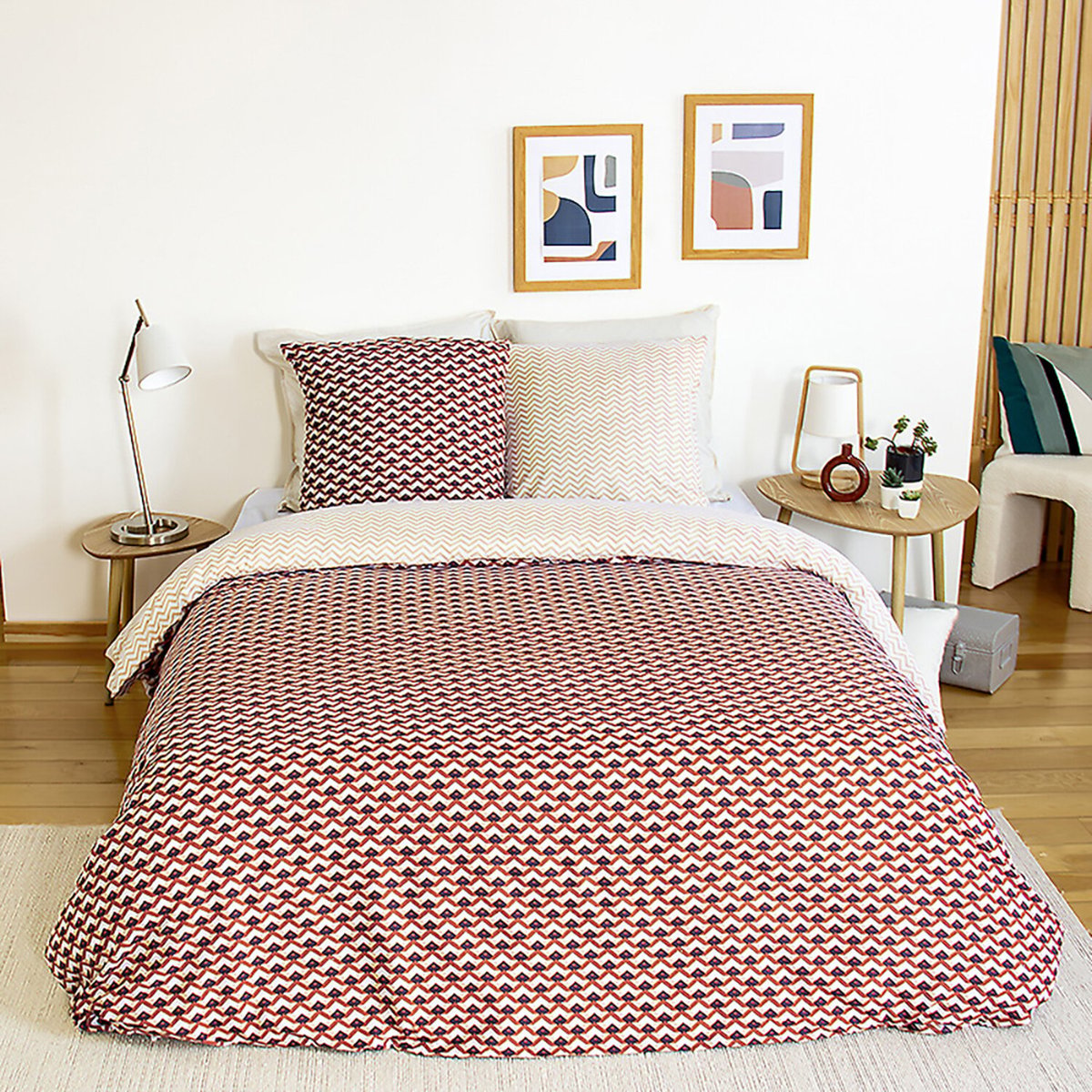 Parure housse de couette en microfibre imprimée, Tiagoh imprime, C DESIGN HOME TEXTILE