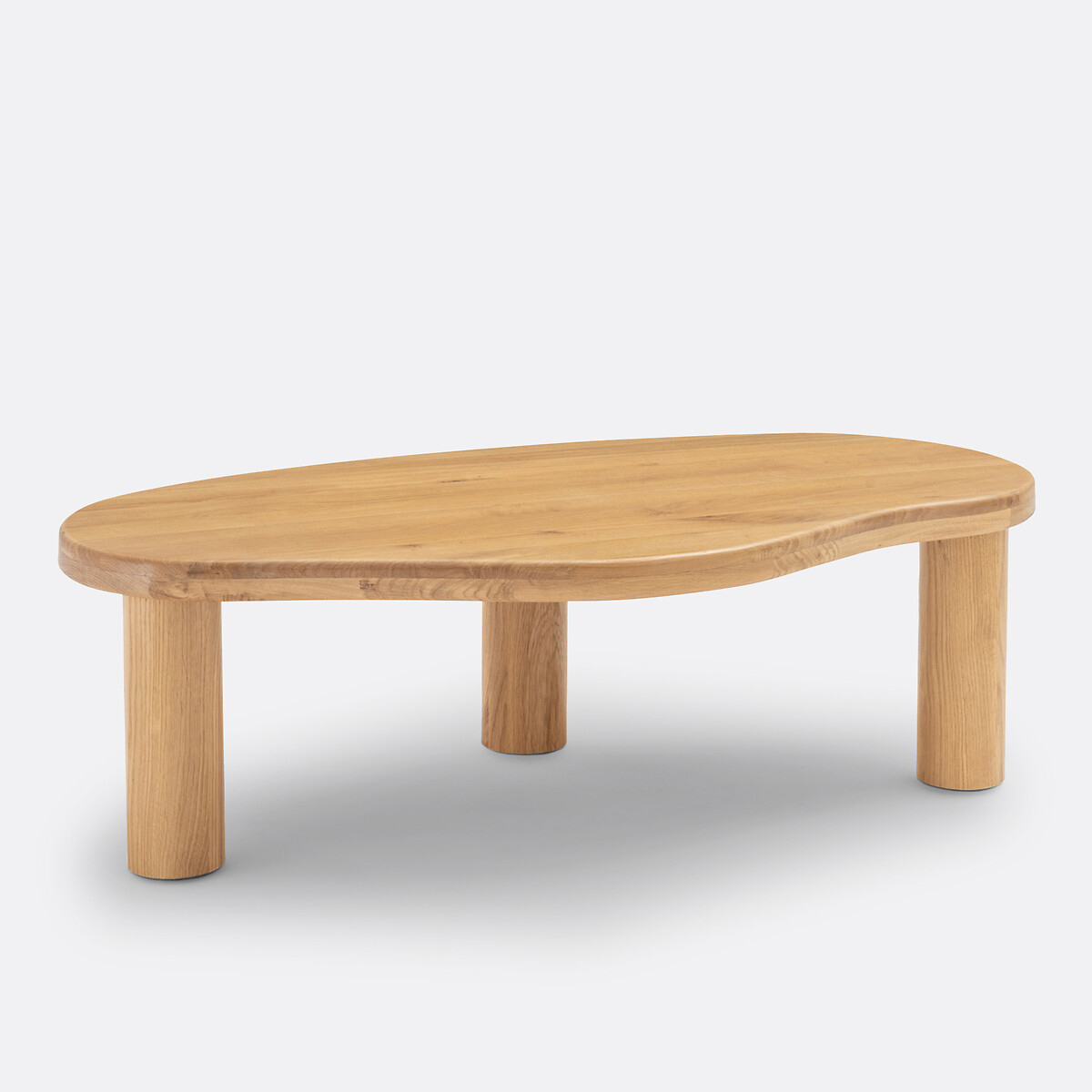 Mesa de centro orgánica, roble macizo, longitud 120 cm, RODI roble, LA REDOUTE INTERIEURS