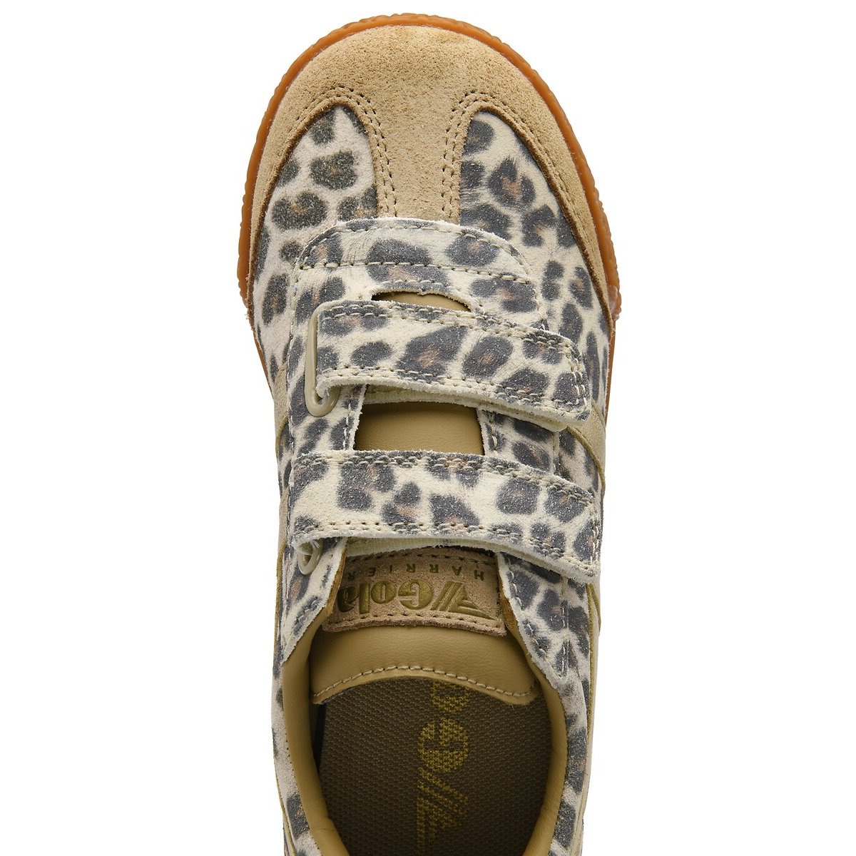 Baskets cuir HARRIER SAFARI STRAP léopard, GOLA