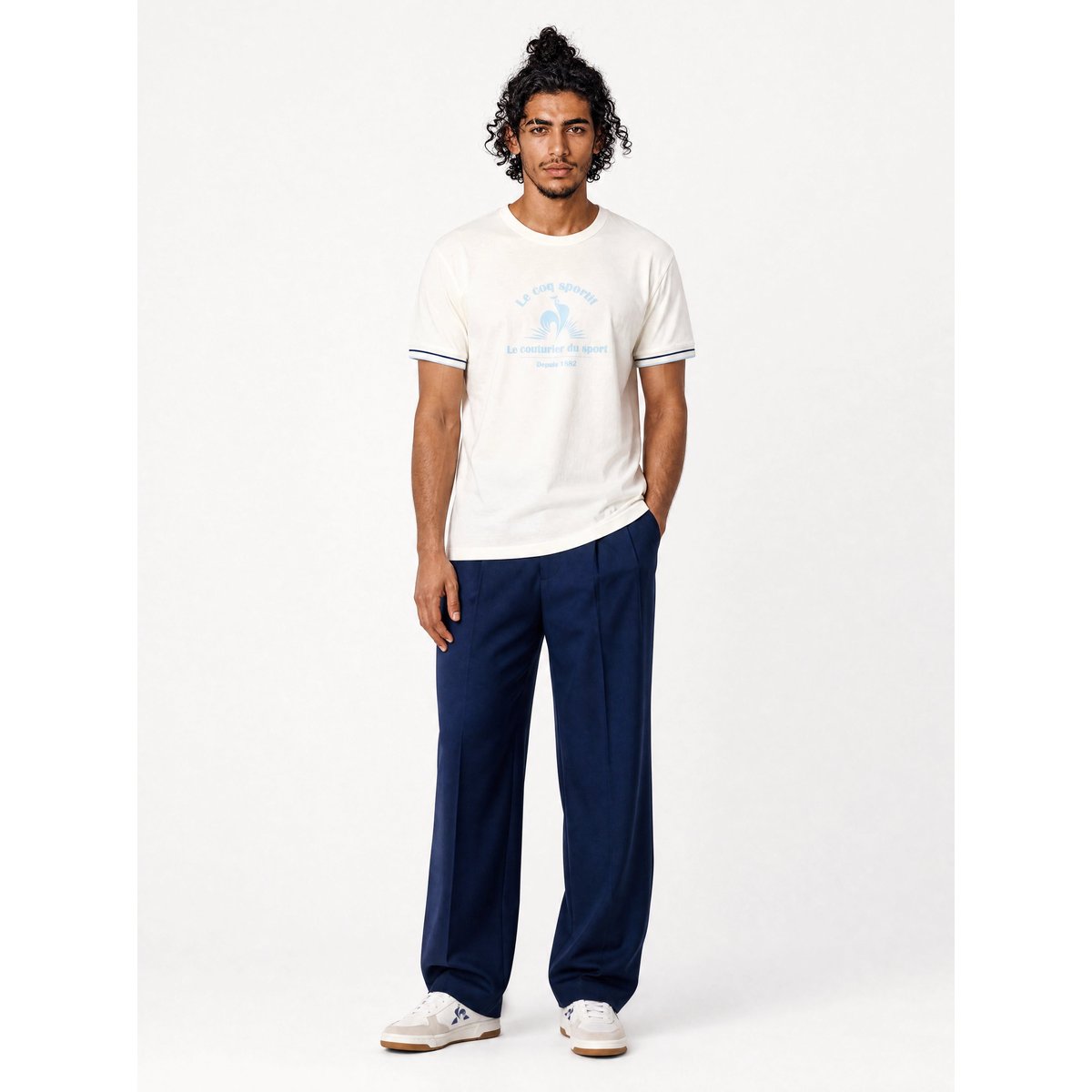 T-shirt Héritage marshmallow, LE COQ SPORTIF