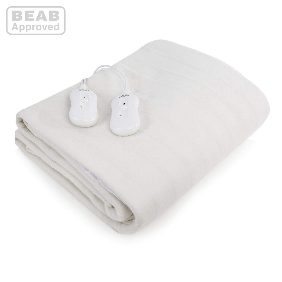 Double Fitted Electric Blanket white, CARMEN