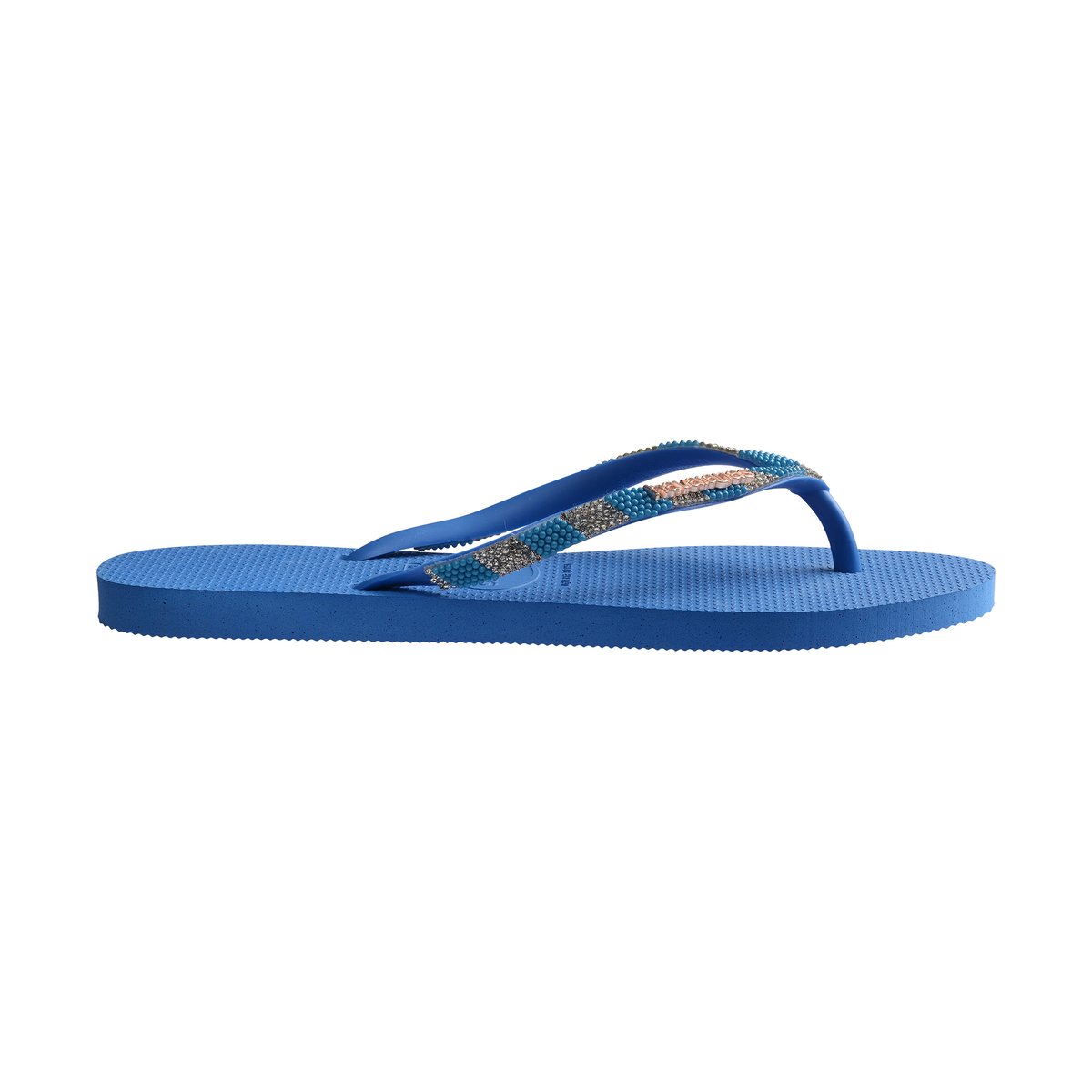 Tong à Enfiler Slim Glow Fc bleu brillant, HAVAIANAS