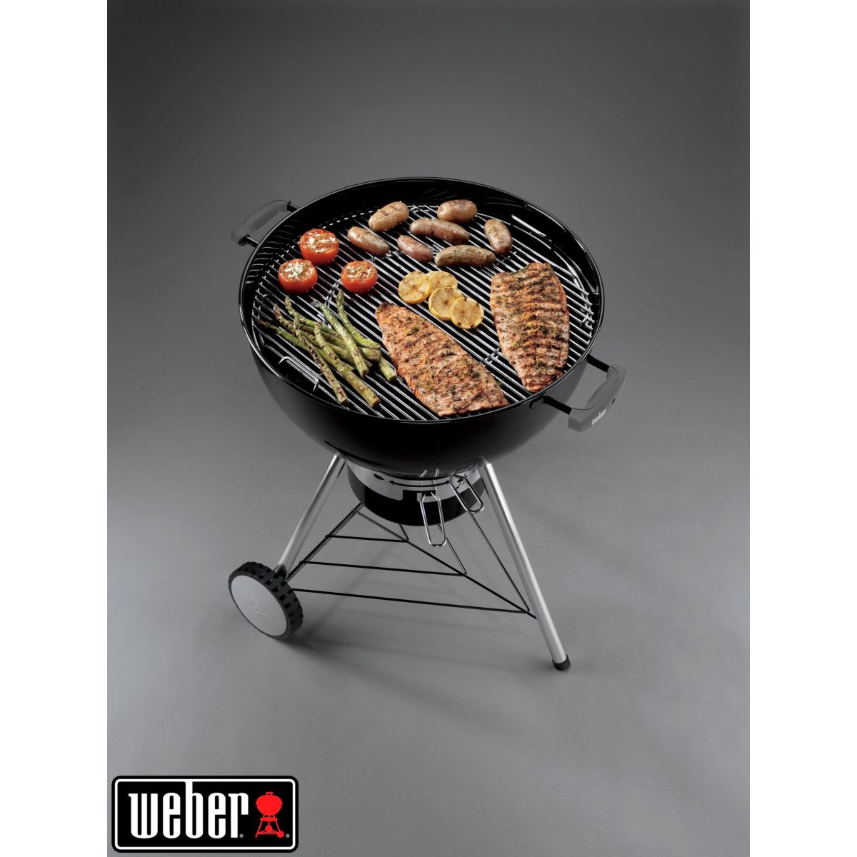 Grille barbecue de cuisson GBS 57cm Gourmet BBQ System argent, WEBER