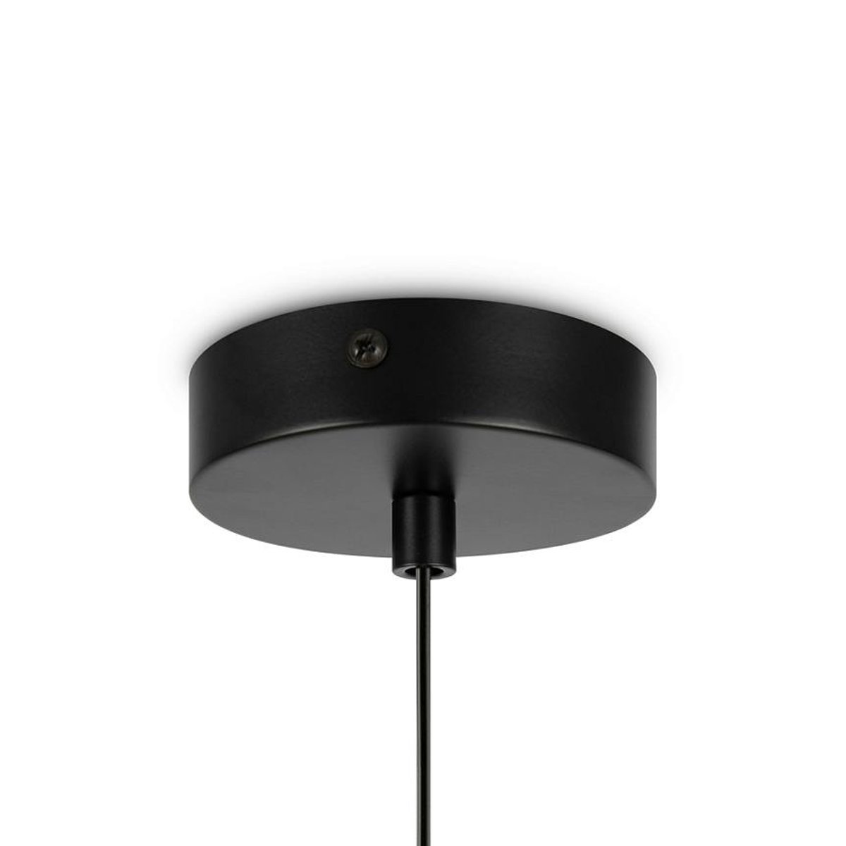 Suspension globe noire - verre dépoli 15 cm DELTONA noir, PIER IMPORT