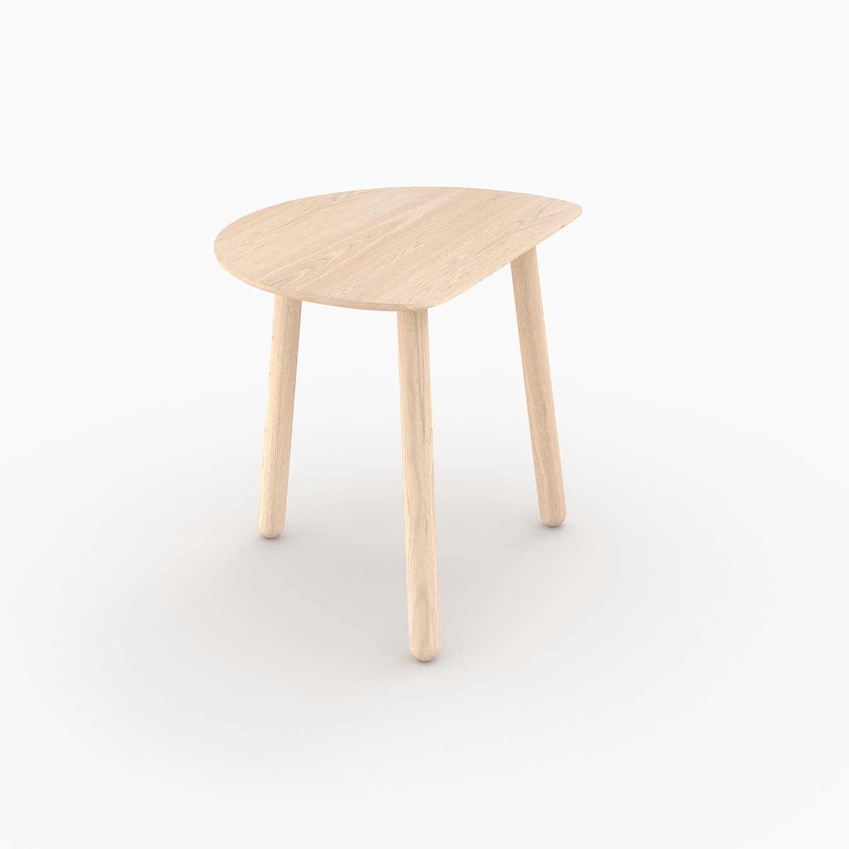 Tables gigognes en bois de frêne - MONTAINE marron clair, MAISON PAVANE
