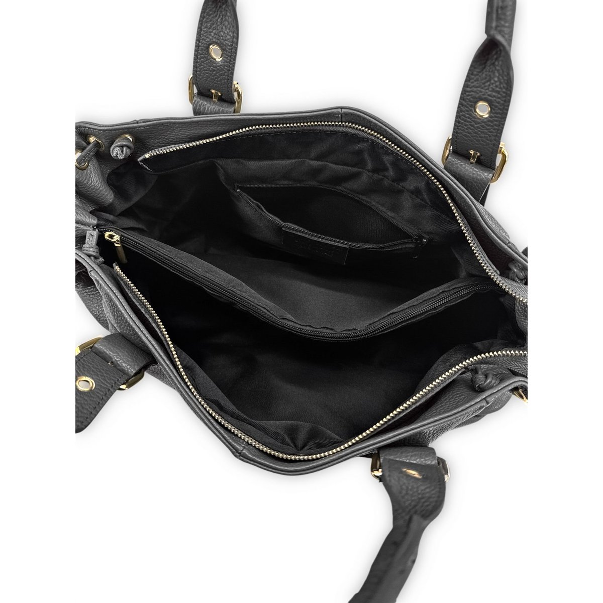 Sac bowling en cuir grainé PRINCESSE XL noir, OH MY BAG
